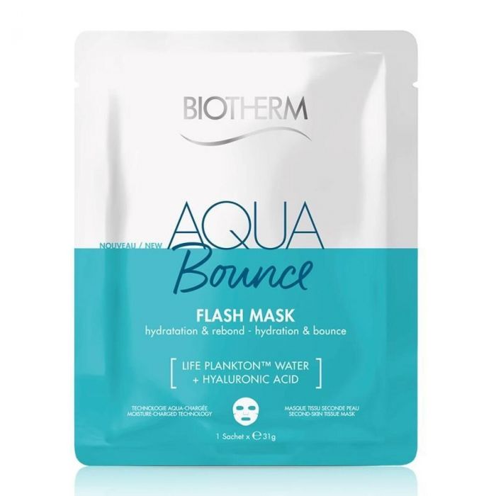 BIOTHERM, AQUA BOUNCE FLASH MASK: Η τέλεια sheet μάσκα με υαλουρονικό οξύ για βαθιά ενυδάτωση. 