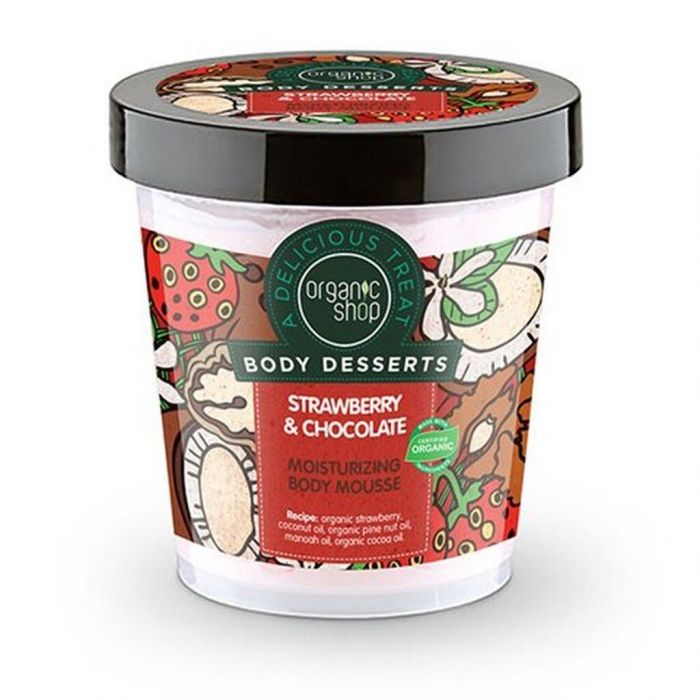 NATURA SIBERICA-BODY DESSERTS STRAWBERRY & CHOCOLATE MOISTURIZING BODY MOUSSE
