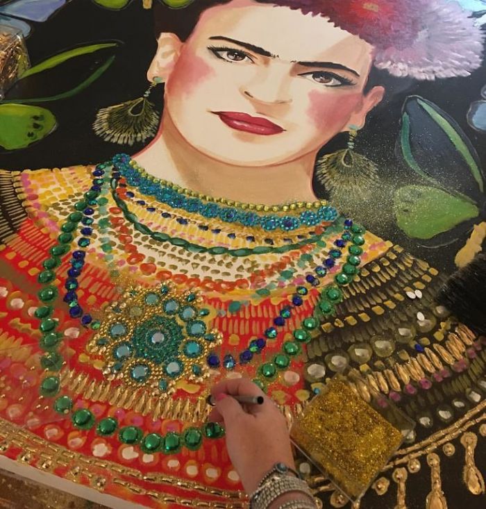 Ashley Longshore is the Queen of Pop Art, the female version of Andy Warhol .-