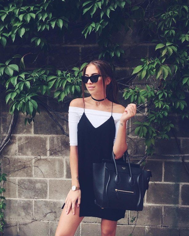 Τιραντάκι με choker και μπλουζάκι 