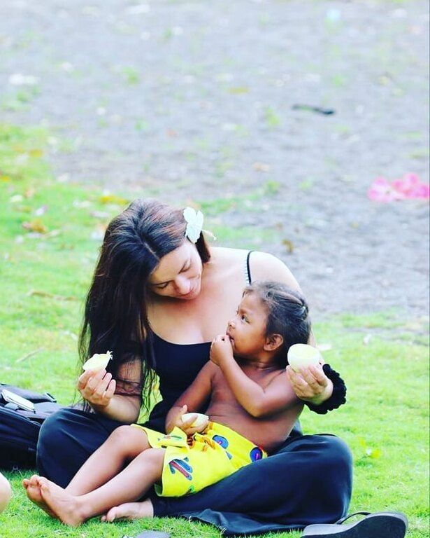 Από το ταξίδι της στον Παναμά. 