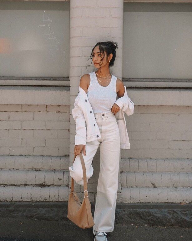 White Denim on White Denim @ta.shiya