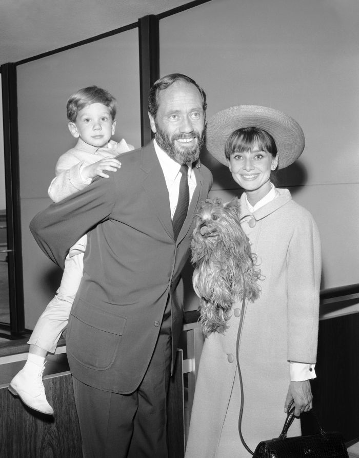 Audrey Hepburn and Mel Ferrer