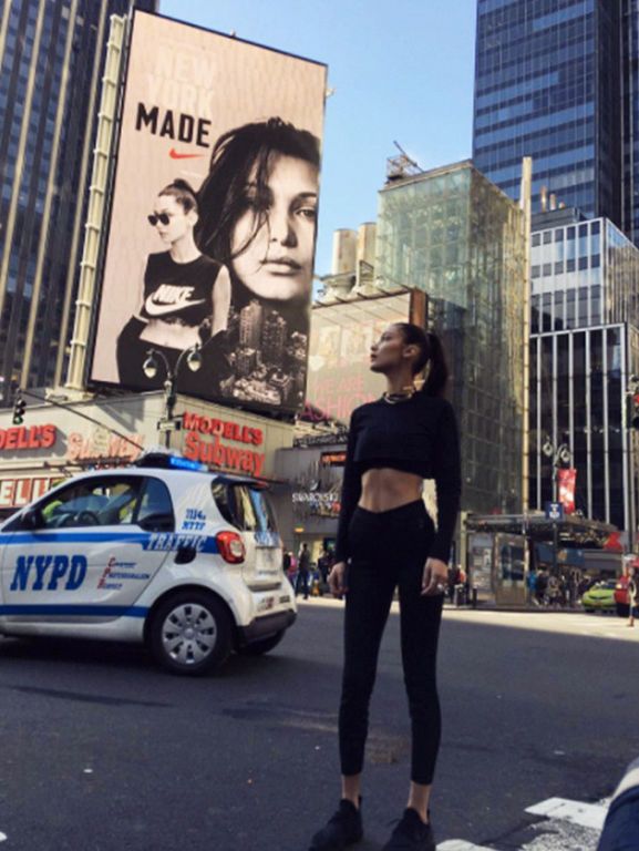 H Bella Hadid.