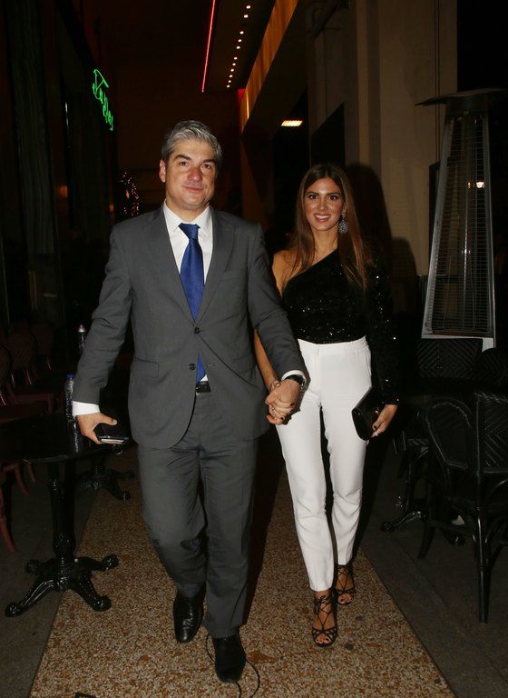 Η Σταματίνα Τσιμτσιλή σε βραδινή έξοδο με τον σύζυγό της 