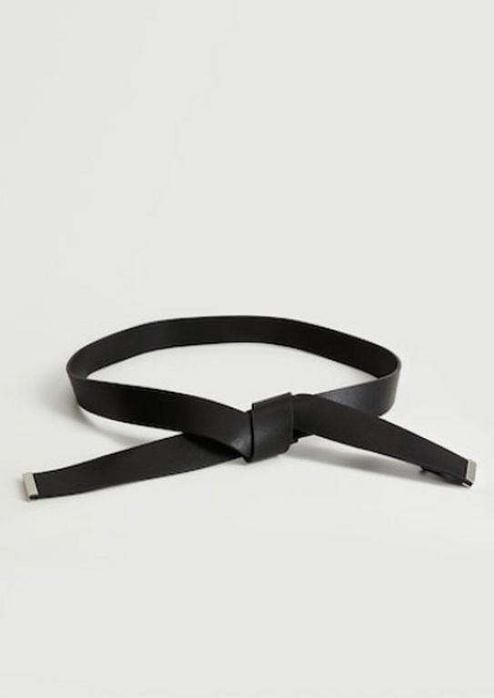 Ζώνη δερμάτινη δέσιμο https://shop.mango.com/gr 