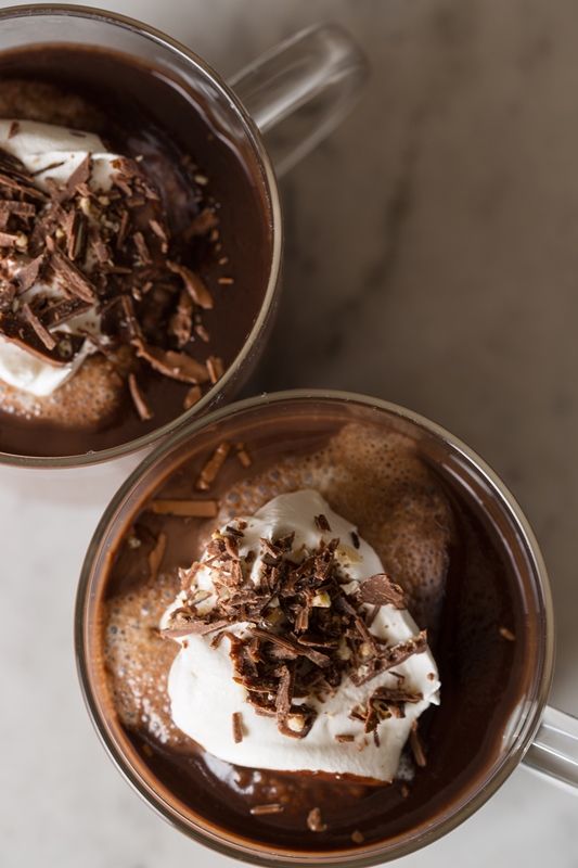 rich drinking chocolate