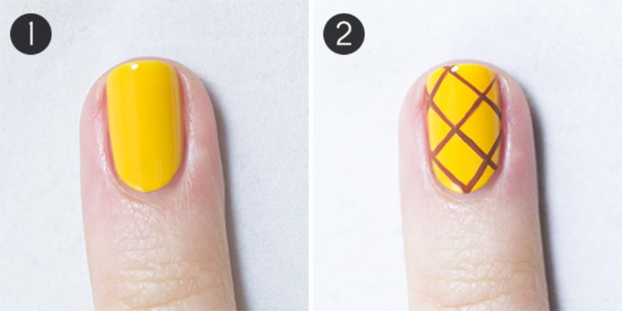 pineapplenail step1-2 b2d22