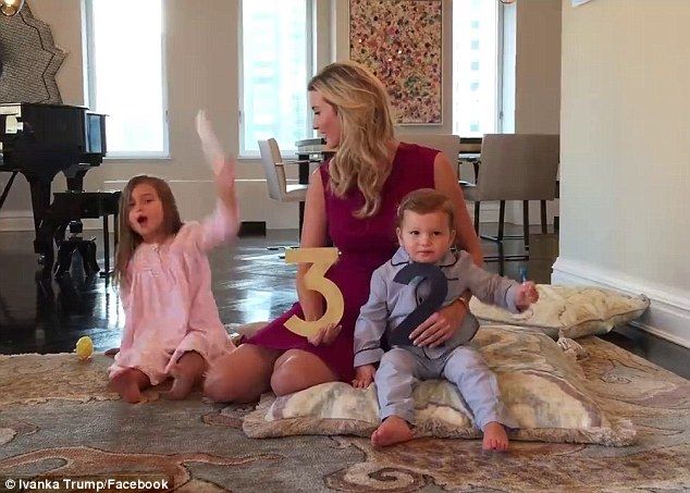 2CB7AA8D00000578-3247623-Baby 1 2 3 In a cute video that Ivanka shared on Facebook she si-m-39 1443103848223 65ee9