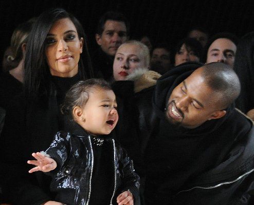 Kim Kardashian Kanye West North West NYFW e93a8
