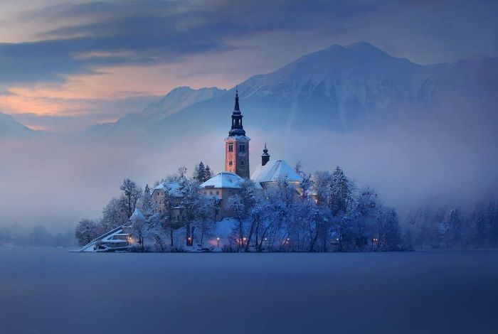 church of the assumption at winter lake bled slovenia holiday venues 7 e10fa