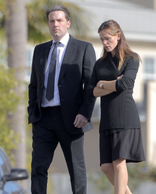 PAY Ben Affleck and Jennifer Garner are spotted wearing all black while leaving a funeral in Los Angeles California 1 79cfa