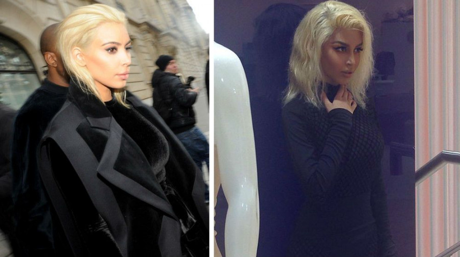 kim kardashian debuts platinum blonde hair 455x561 0e600