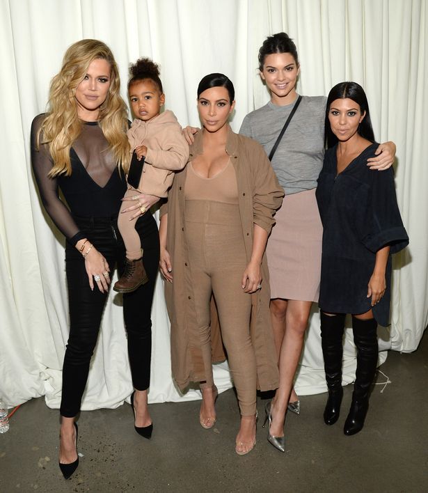 Khloe Kardashian North West Kim Kardashian West Kendall Jenner and Kourtney Kardashian 3cc84