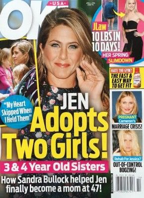 Jennifer Aniston Adopting Two Girls 290x400 e8596