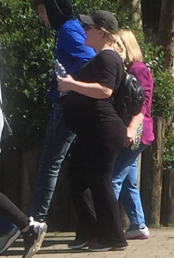 very pregnant kelly clarkson goes to zoo with family 01 226d9