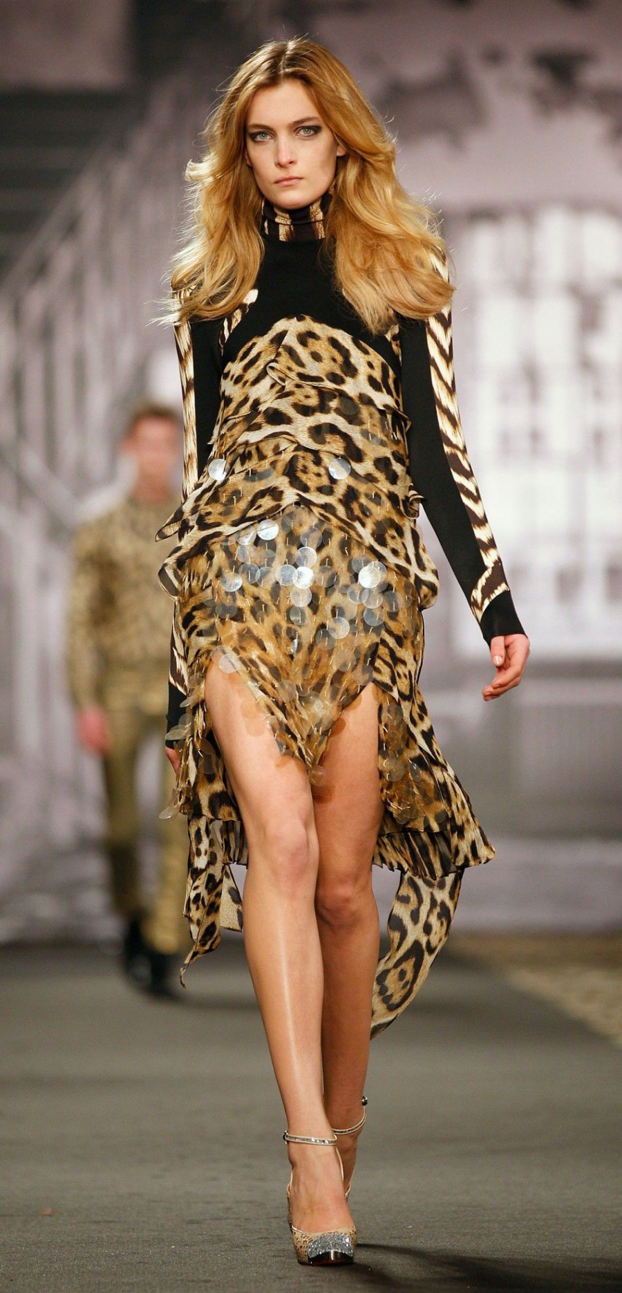 milan fashion week just cavalli channels its wild side animal prints 5549f