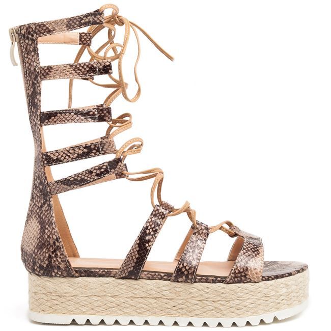 bf341 l10 1 migato ginaikeio flatform sandali mpez snakeskin enlarge d71bd