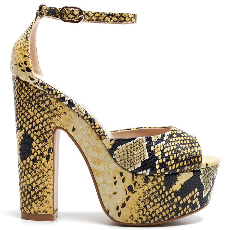 ES1511 L11 1 migato ginaikeio psilotakouno snakeskin pedilo kitrino 90346