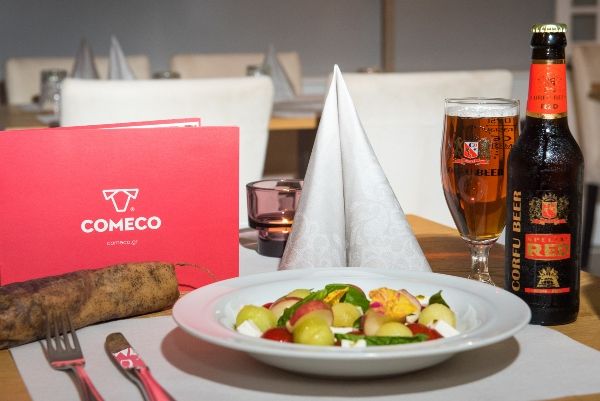 Corfu Beer Comeco Salad Nouboulo Peponi