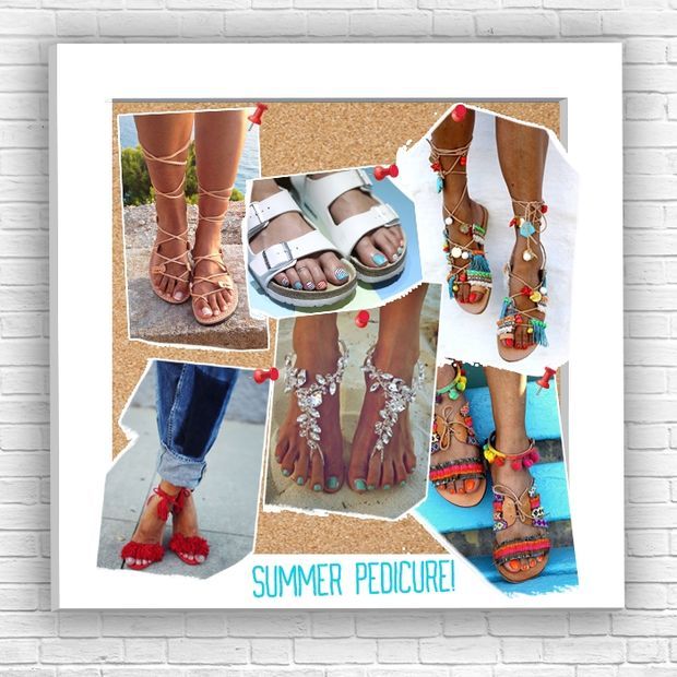 Summer pedicure