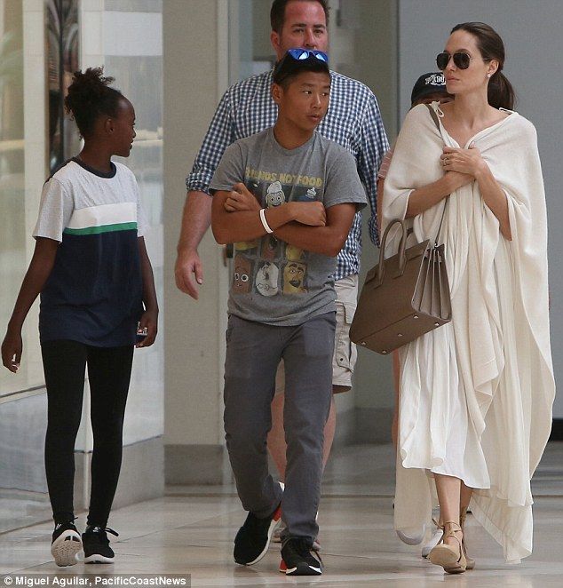 angelina jolie total white