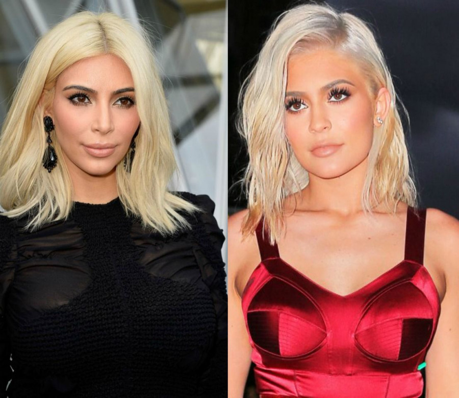 kim kylie blonde