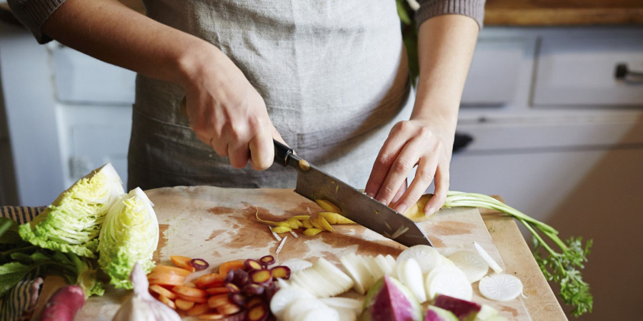 woman cooking