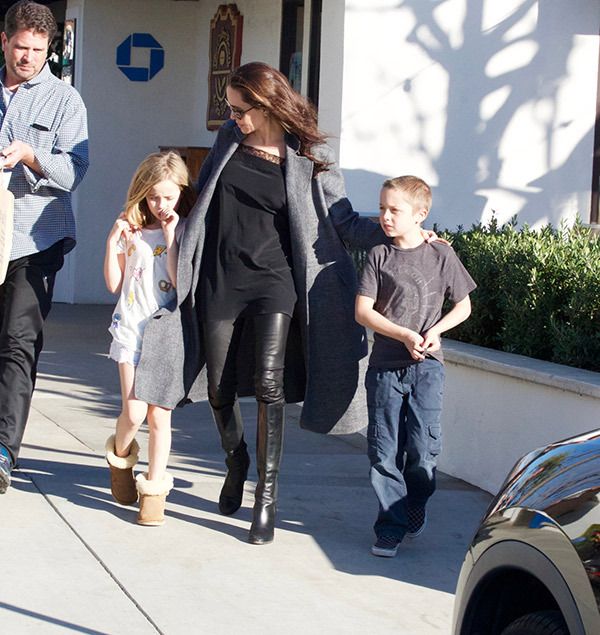 angelina jolie kids shopping trip