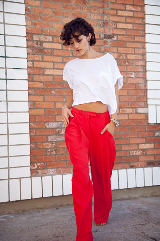 karla deras crop top