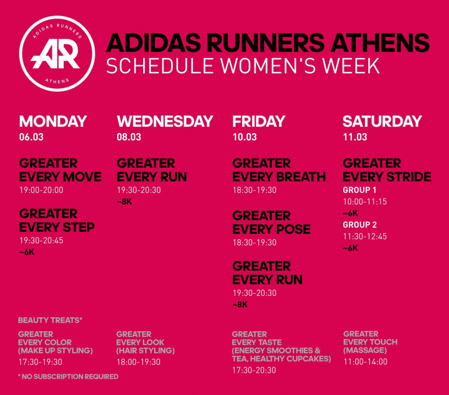 adidas Women Calendar Visual