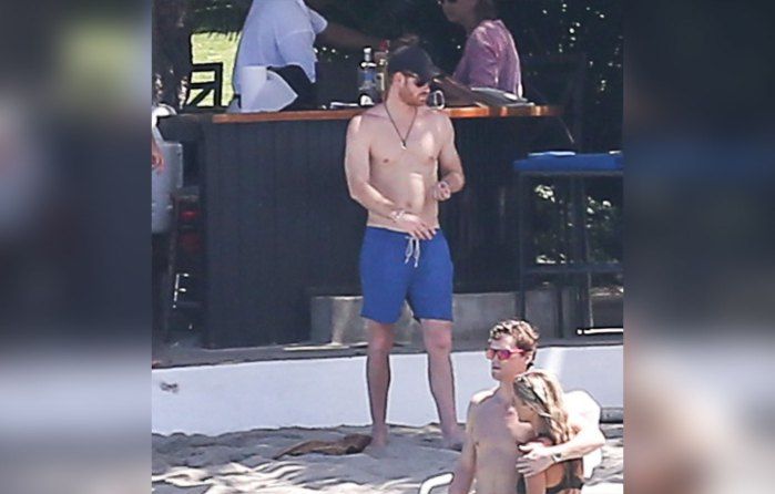 prince harry shirtless beach jamaica meghan markle wedding 2