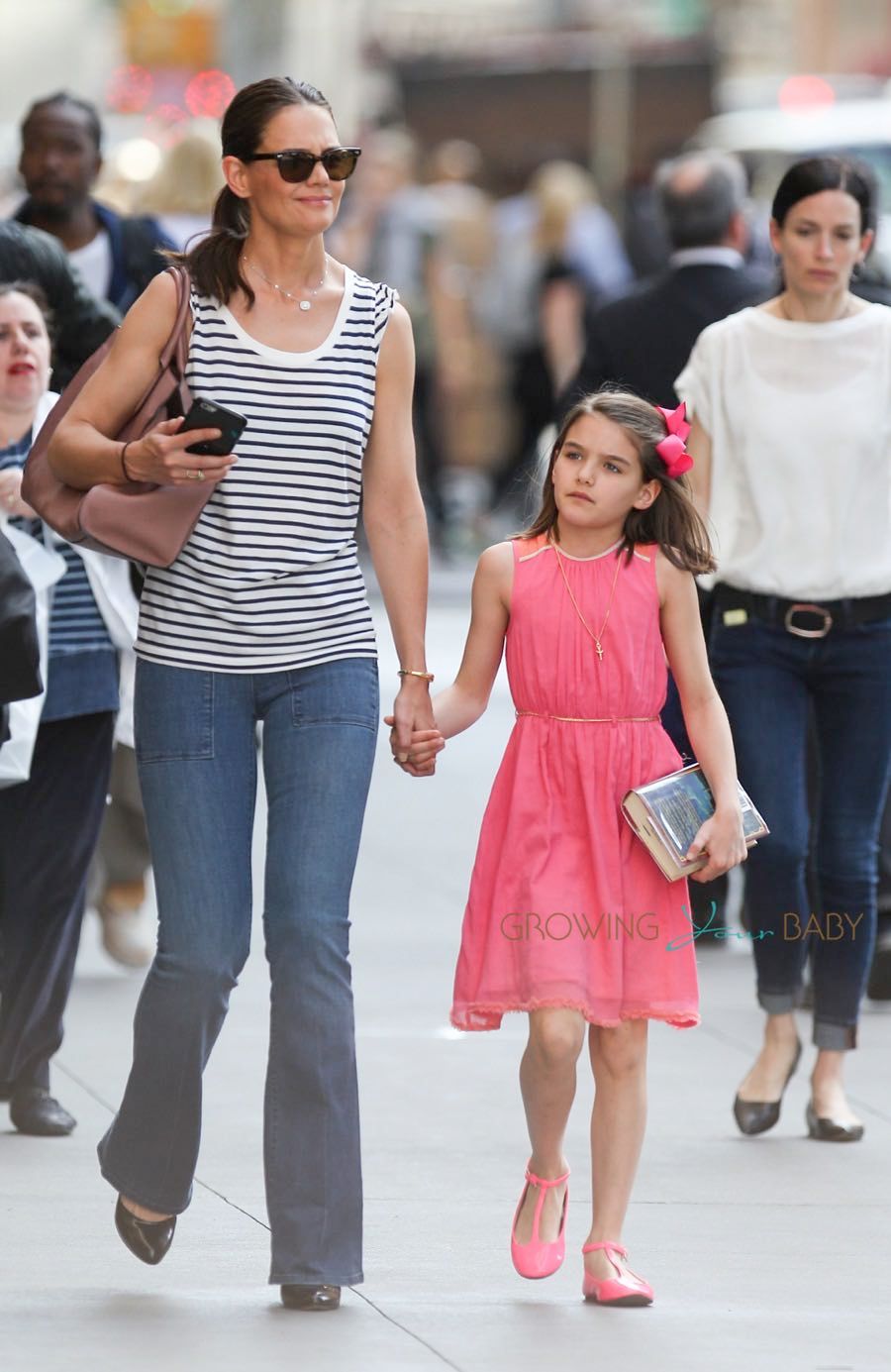 Katie Holmes Suri Cruise Out in the City on Suris Birthday