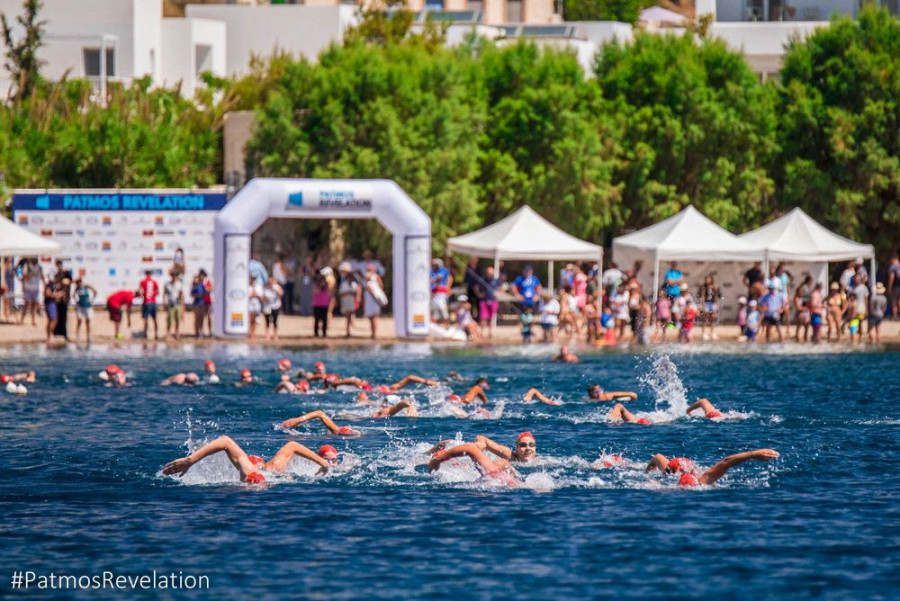 Patmos Revelation Swimming 2 by Elias Lefas