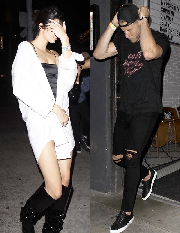 kendall jenner blake griffin sneak out club backgrid embed