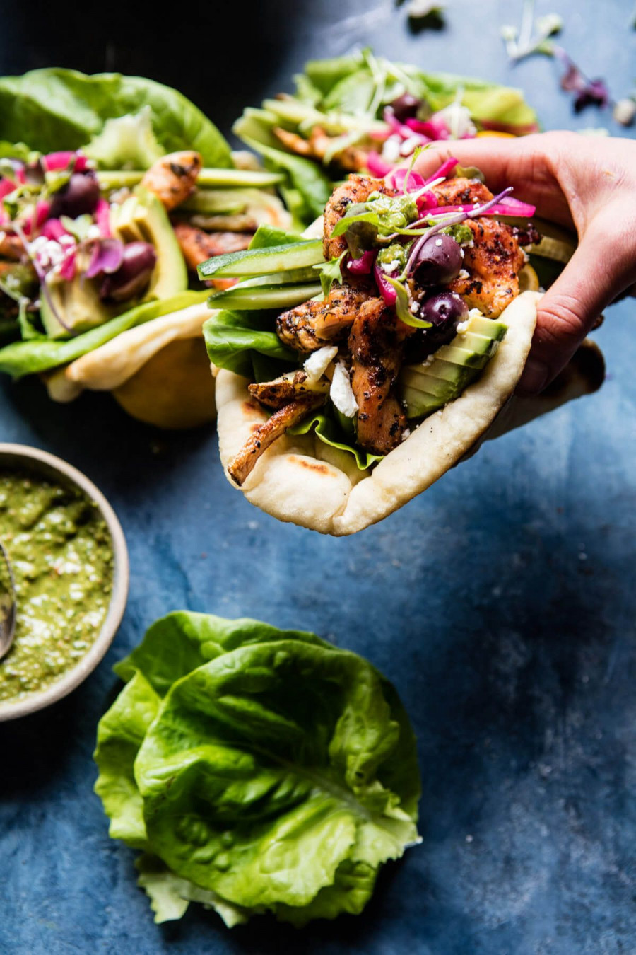 Greek Goddess Chicken Lettuce Wraps 8