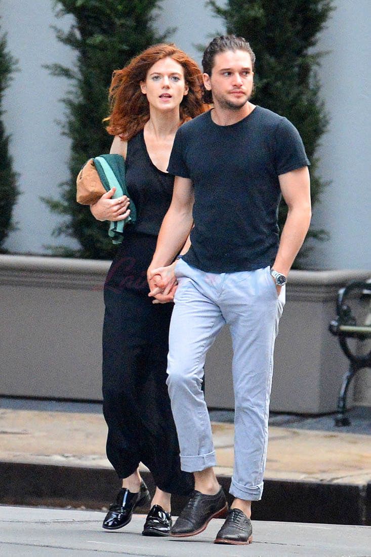 kit harington rose leslie 06sept16 05