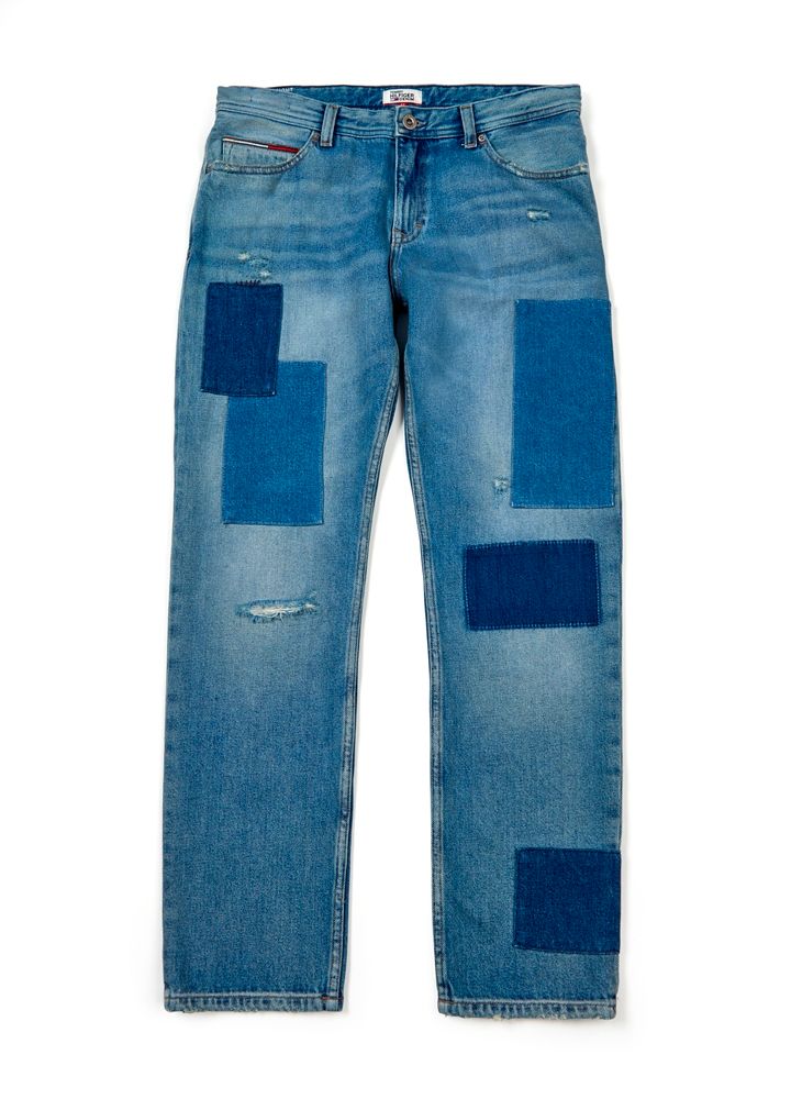 DW0DW02991911 StraightCroppedLunaPatchjeans