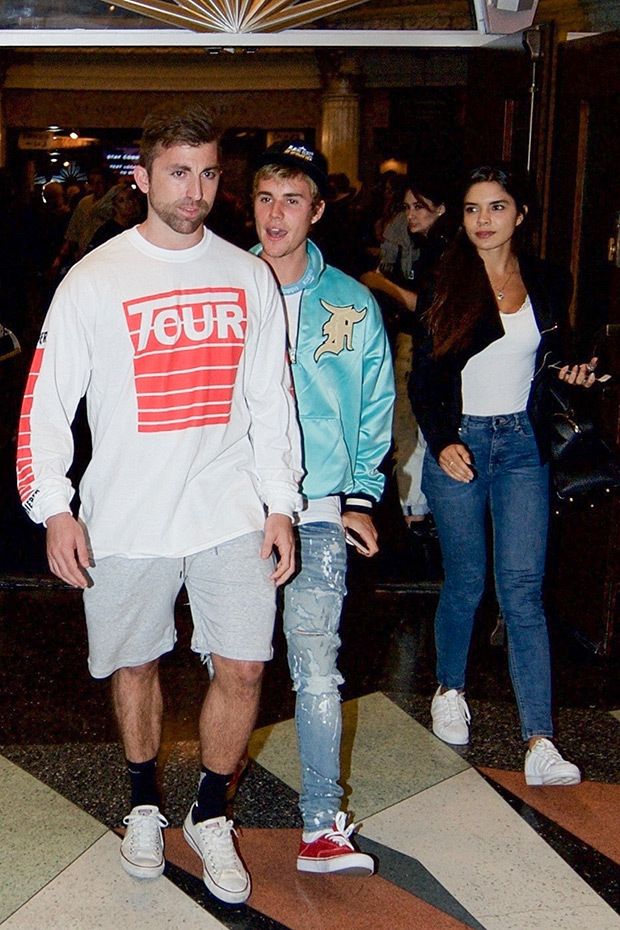 justin bieber with paola paulin backgrid embed