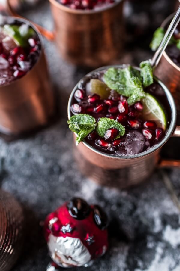 Pomegranate and Peppermint Moscow Mules VIDEO 6