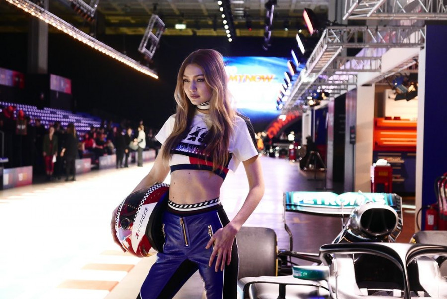 23. On Set Gigi BTS TommyNow Milan SS18