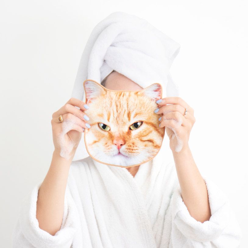 cat face towels 33039