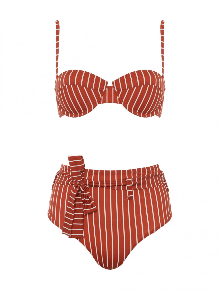 STRIPE TEESE highwaisted bikini