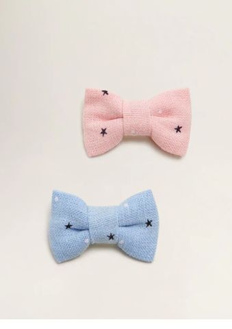 Σετ 2 κοκαλάκια φιόγκος MANGO