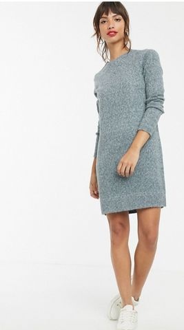 Γκρι jumper φόρεμα ASOS