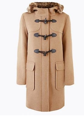Παλτό με κουκούλα Marks Spencer