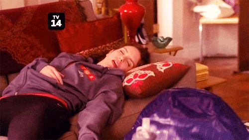 tina fey liz lemon 30 rock sleeping gif