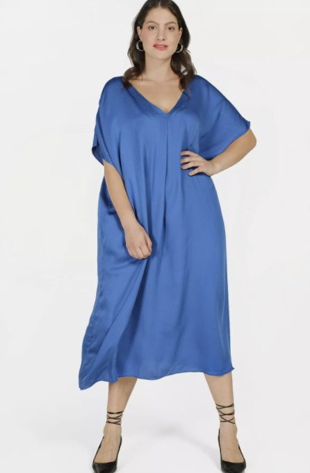 v neck dresses curvy2