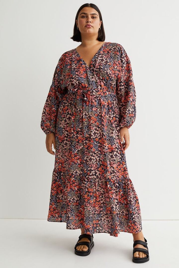 v neck dresses curvy4