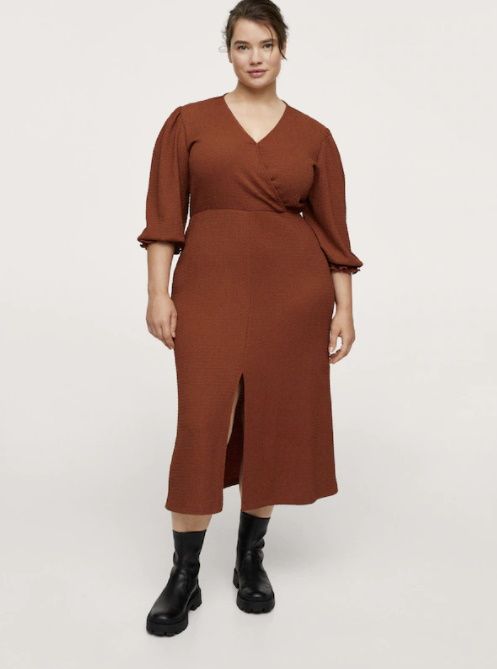 v neck dresses curvy5